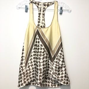 UO Reformed by Reformation cream diagonals tank